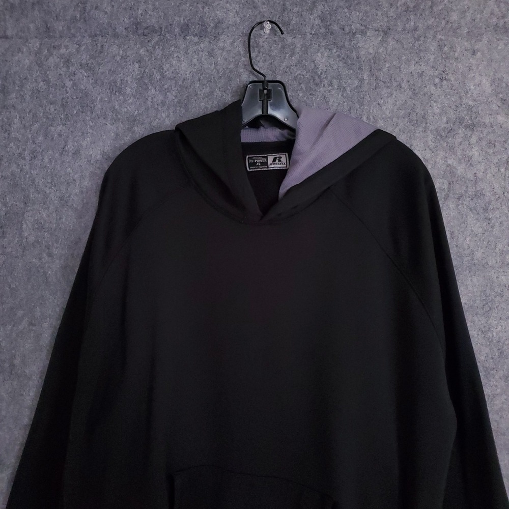 Russell Athletic Fusion Knit Full Zip Hoodie‎ Sweatshirt Mens Size XL Black Dri - Picture 4 of 15